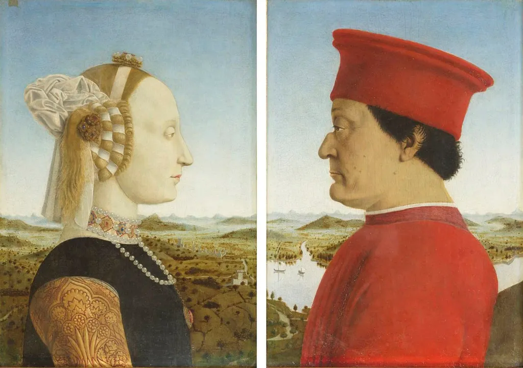피에로 델라 프란체스카의 <우르비노 공작 부부의 초상 The Duke and Duchess of Urbino>